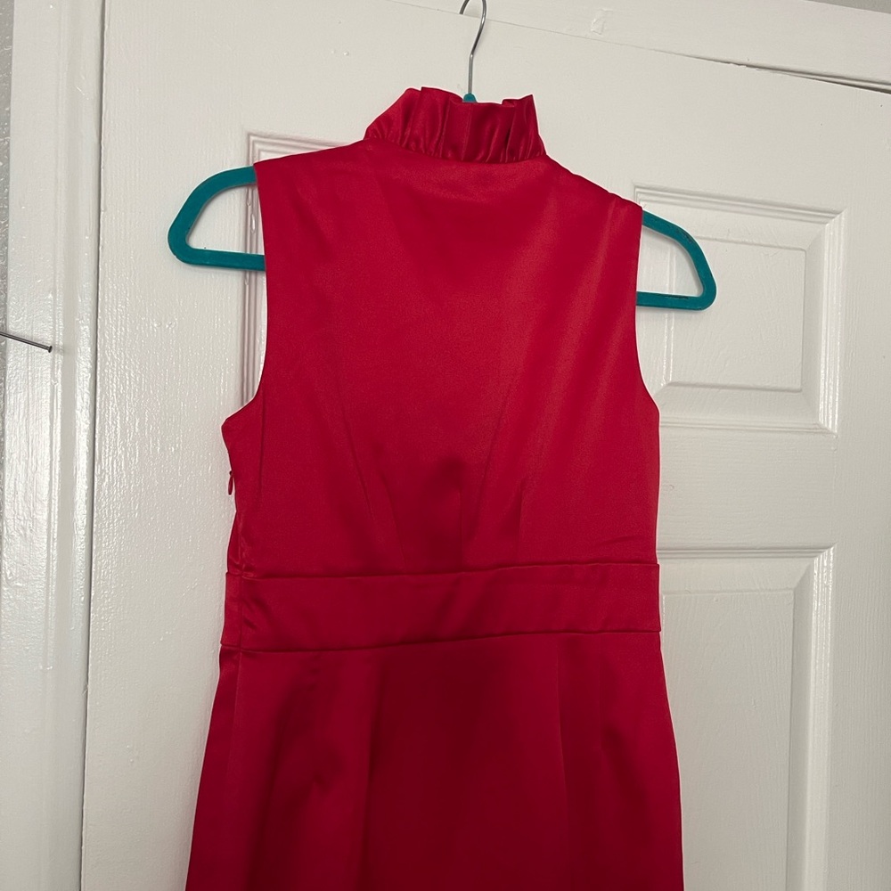 Jessica Howard Vibrant Red Ruffled Mini Dress - Picture 5 of 11
